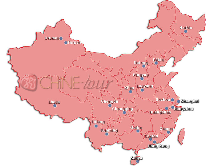 Carte China Map